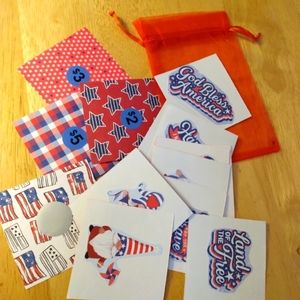 Fourth Of July Theme Scratch Off Cards Saving Challenge Save 100